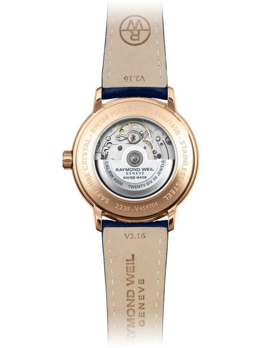RAYMOND WEIL RAYMOND WEIL Maestro Moon Phase Navy Dial Rose Gold PVD 2239-PC5-00509|コントワーヌ