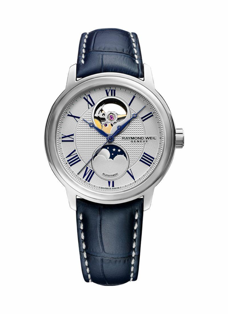 RAYMOND WEIL RAYMOND WEIL Maestro Moon Phase Open Heart Silver Dial Japan Limited 2240-STC-J0655 2240-STC-J0655|コントワーヌ