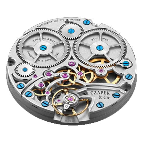 CZAPEK QUAI DES BERGUES No.17 DOUBLE SOLEIL DEEP BLUE CZAPEK 腕時計