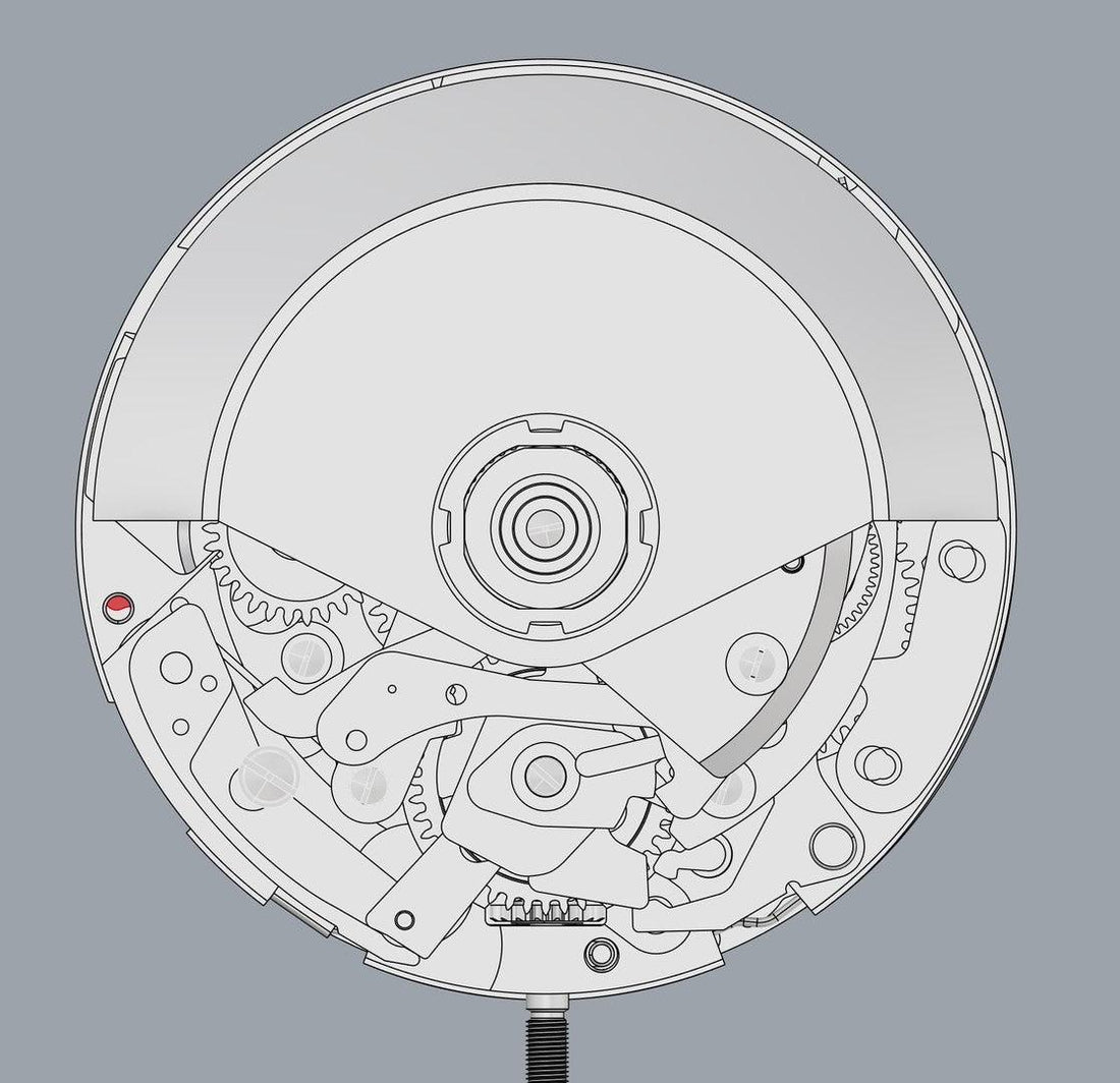Mechanical watch movement from CONTÉVANOU