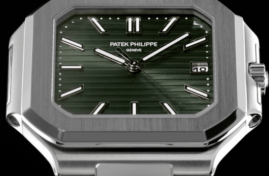 LIP green mechanical stainless-steel watch