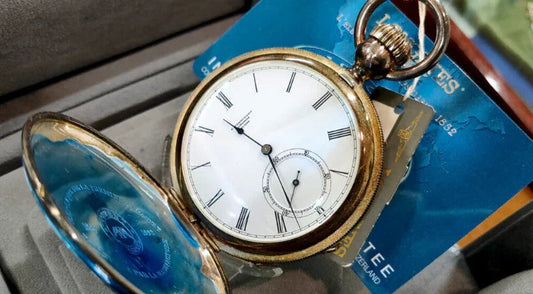 Gold-tone mechanical watch movement from CONTÉVANOU
