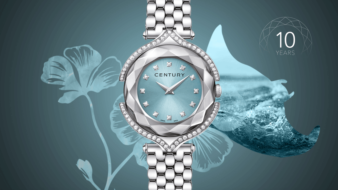 CENTURY blue diamond watch