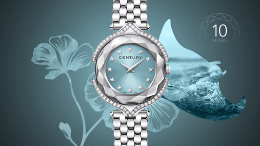 CENTURY blue diamond watch