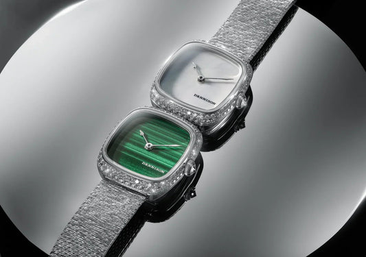 Green white diamond watch from CONTÉVANOU