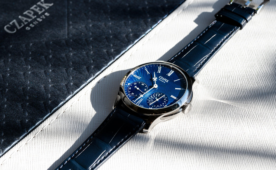 CZAPEK blue black mechanical watch
