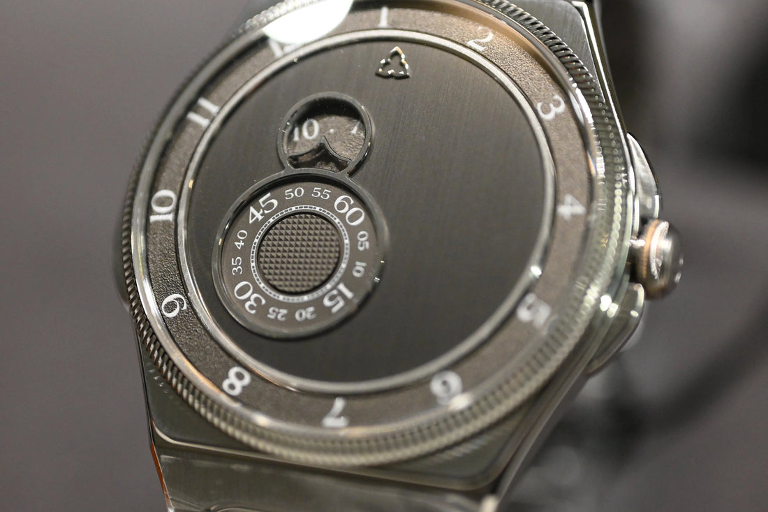 Black mechanical watch from CONTÉVANOU