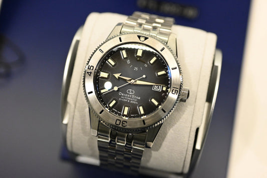 ORIENT STAR black silver automatic mechanical watch