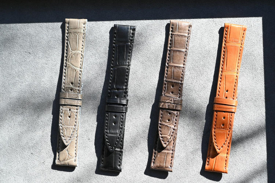 Black brown leather watch from CONTÉVANOU