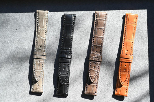 Black brown leather watch from CONTÉVANOU