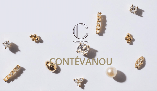 Gold-tone diamond ring from CONTÉVANOU