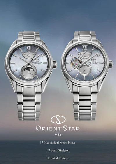 ORIENT STAR moon-phase skeleton watch