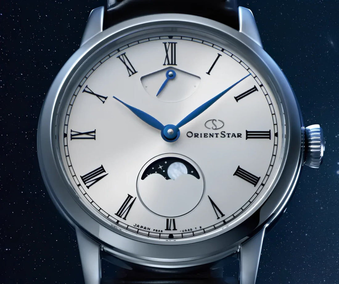 Blue moon-phase mechanical watch from CONTÉVANOU