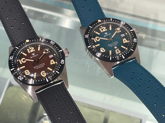 AiRAiN blue black automatic mechanical watch