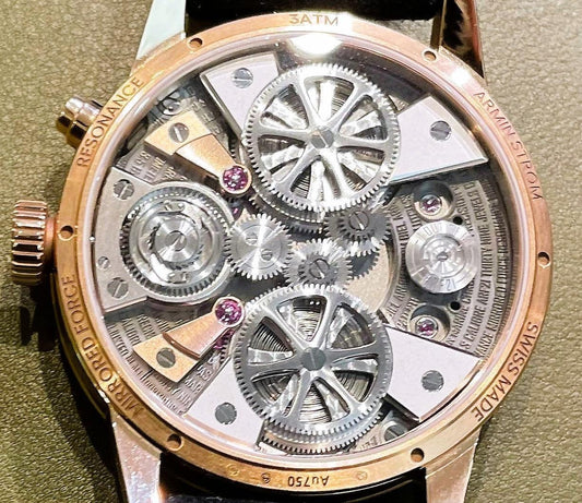 Rose gold-tone mechanical watch movement from CONTÉVANOU