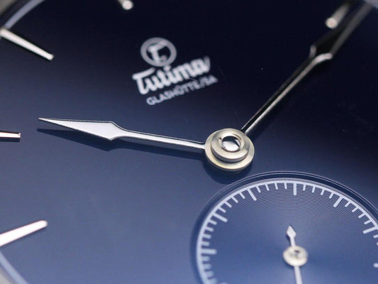 TUTIMA blue silver mechanical watch